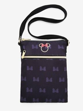 Loungefly Disney Minnie Mouse Gold & Black
Passport Crossbody Bag NWT